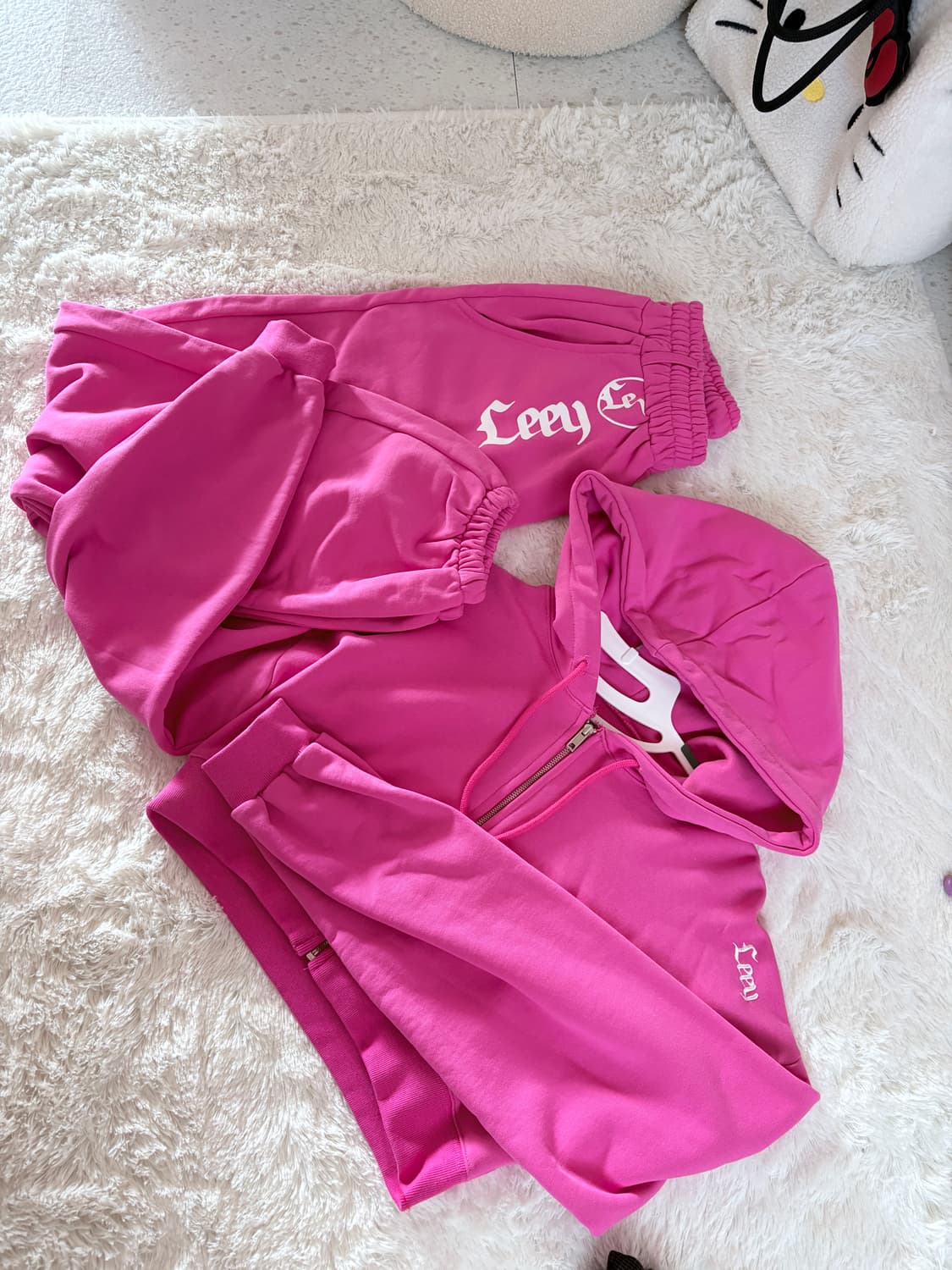 Leey 후드집업 조거팬츠 셋업 상품이미지4