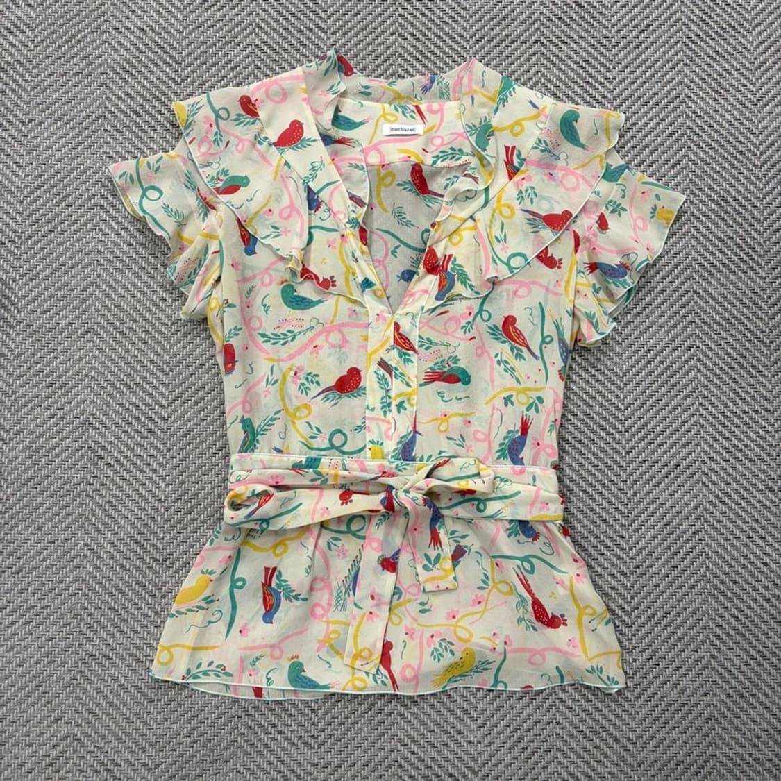 까사렐 플라워 블라우스 v2639 상품이미지1