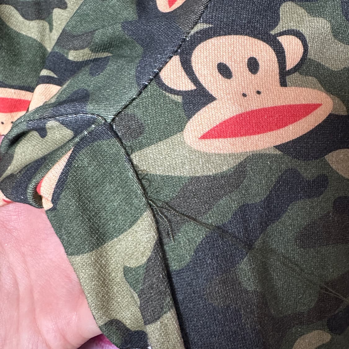 쉬인 폴프랭크 카모 후드집업 트레이닝 팬츠 세트 상품이미지5