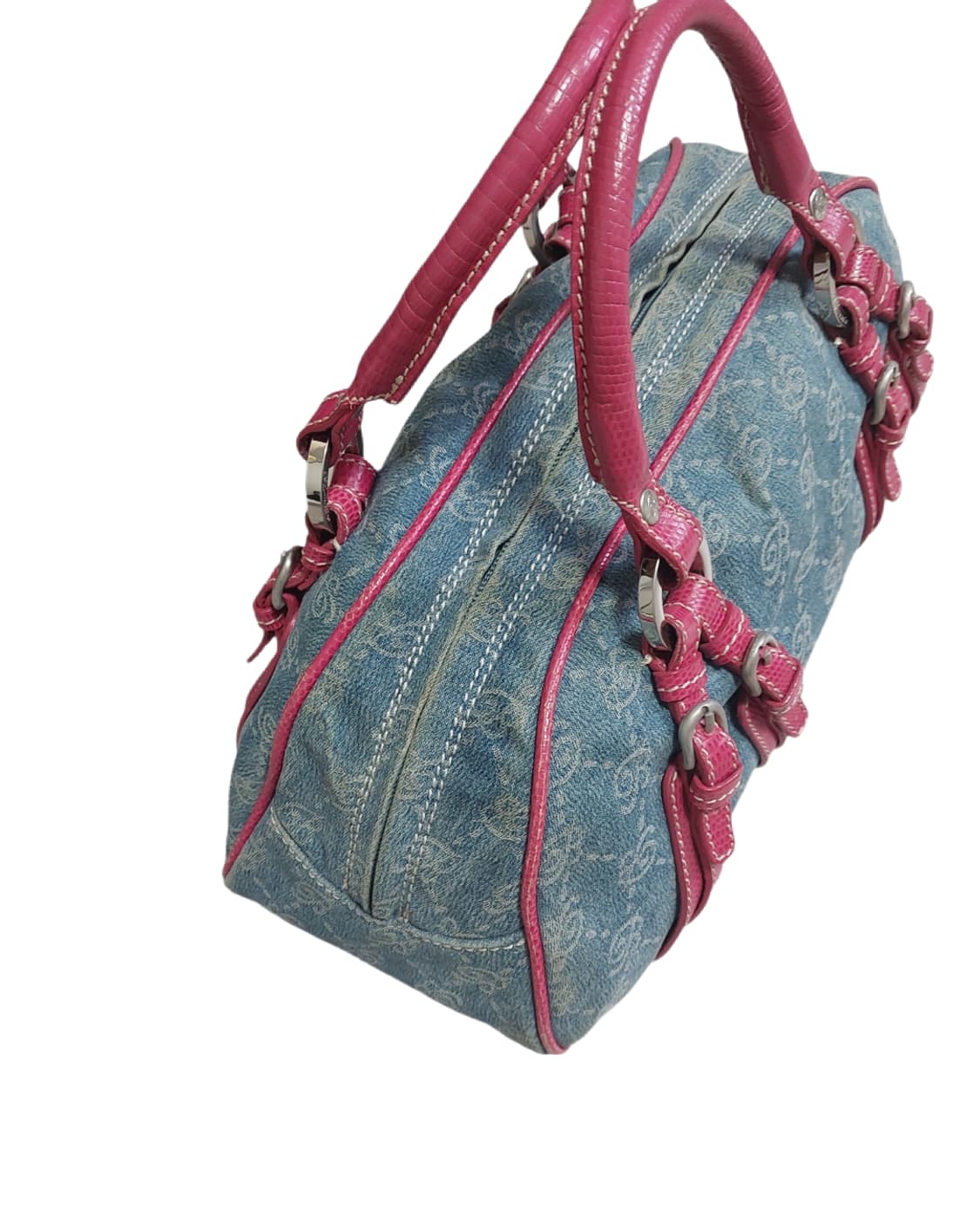 Blue marlin y2k Denim Vintage 2way Bag 상품이미지3