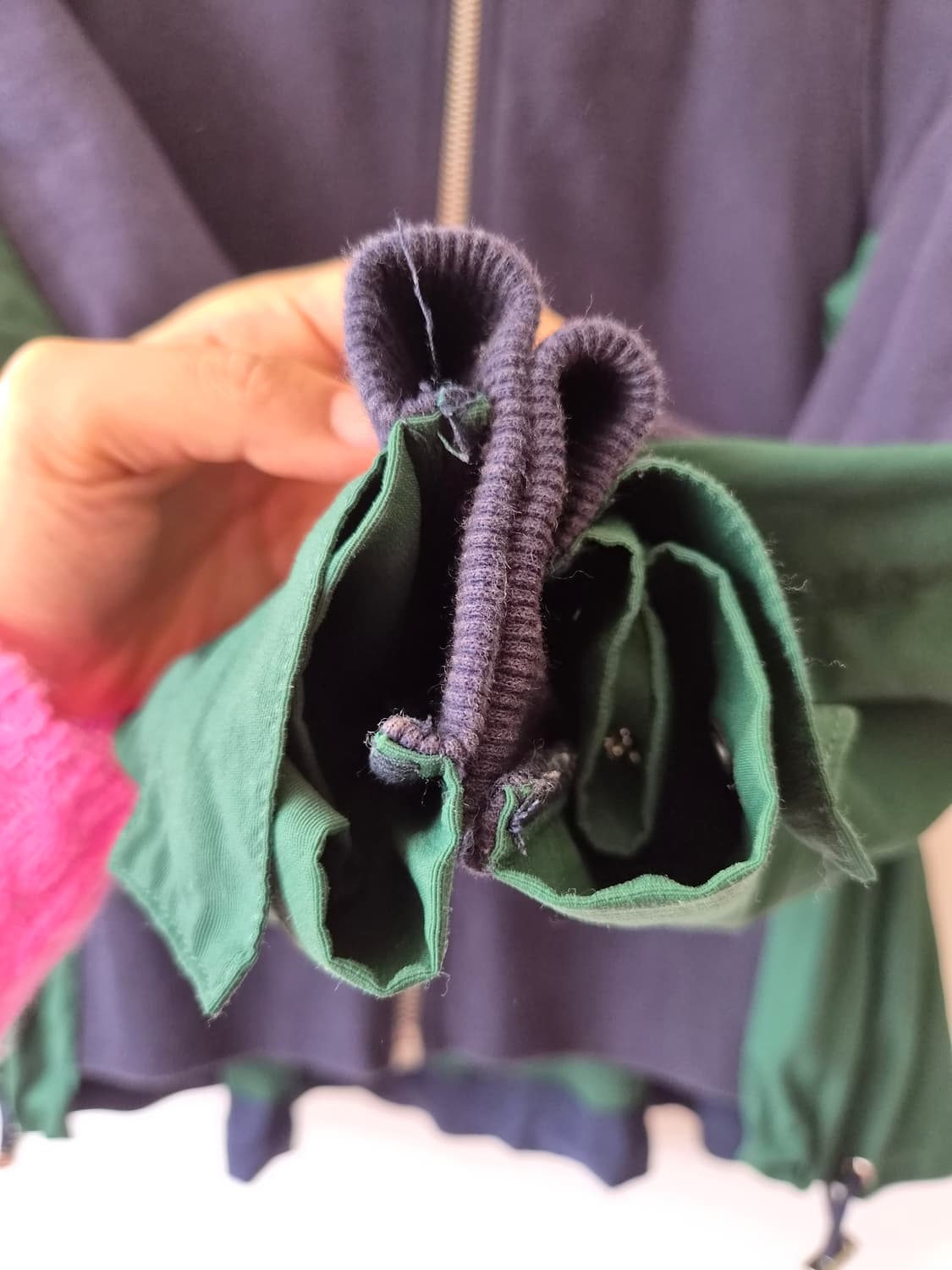 Sacai 사카이 재팬 여성 배색스트링 후드집업점퍼 S사이즈 상품이미지5