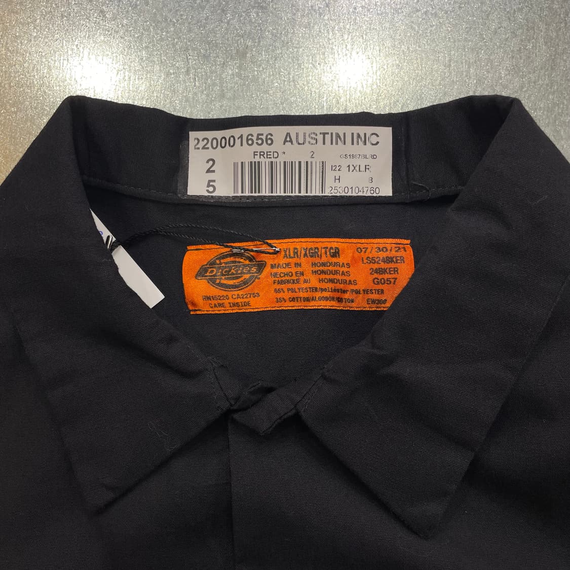 (XL) 90~00s Dickies 디키즈 반팔 워크 셔츠 패치 상품이미지8