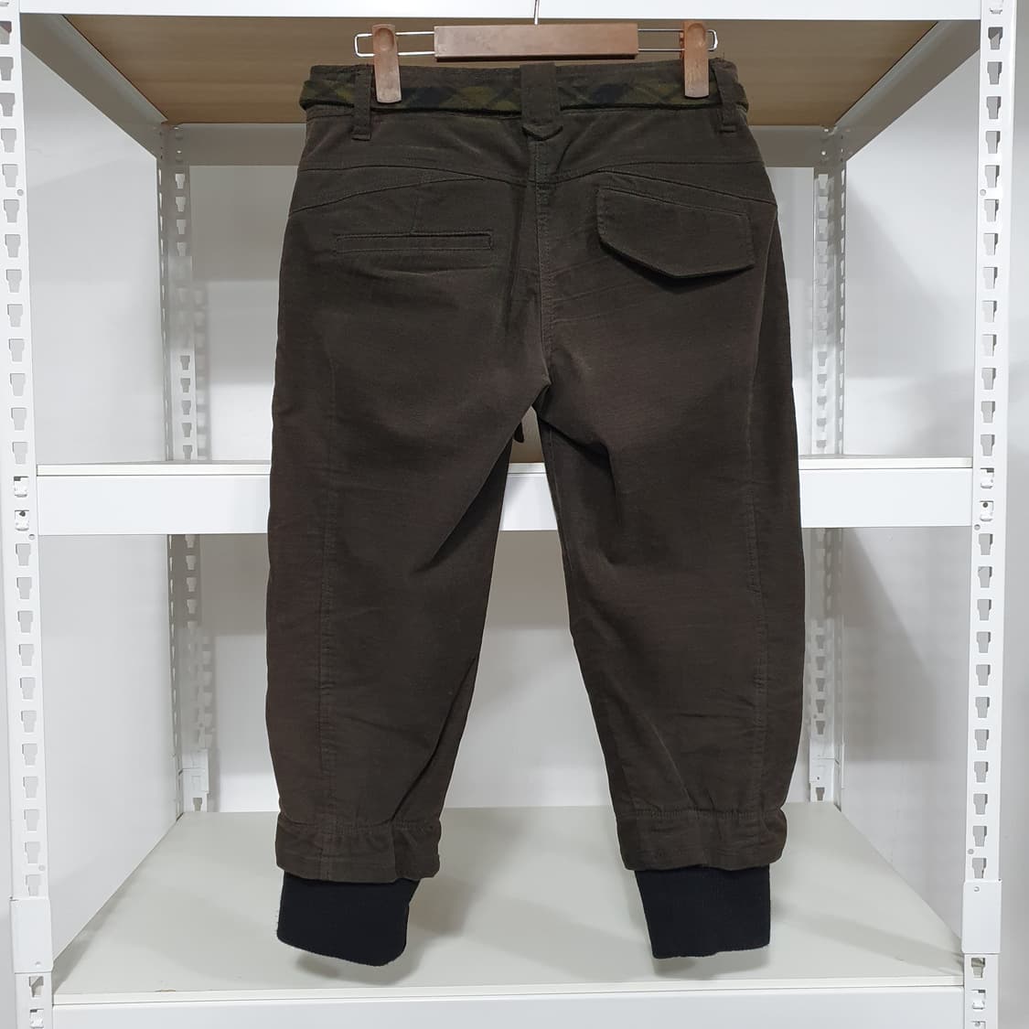 (y2k) BNX 카키 코듀로이 카프리 팬츠 상품이미지2