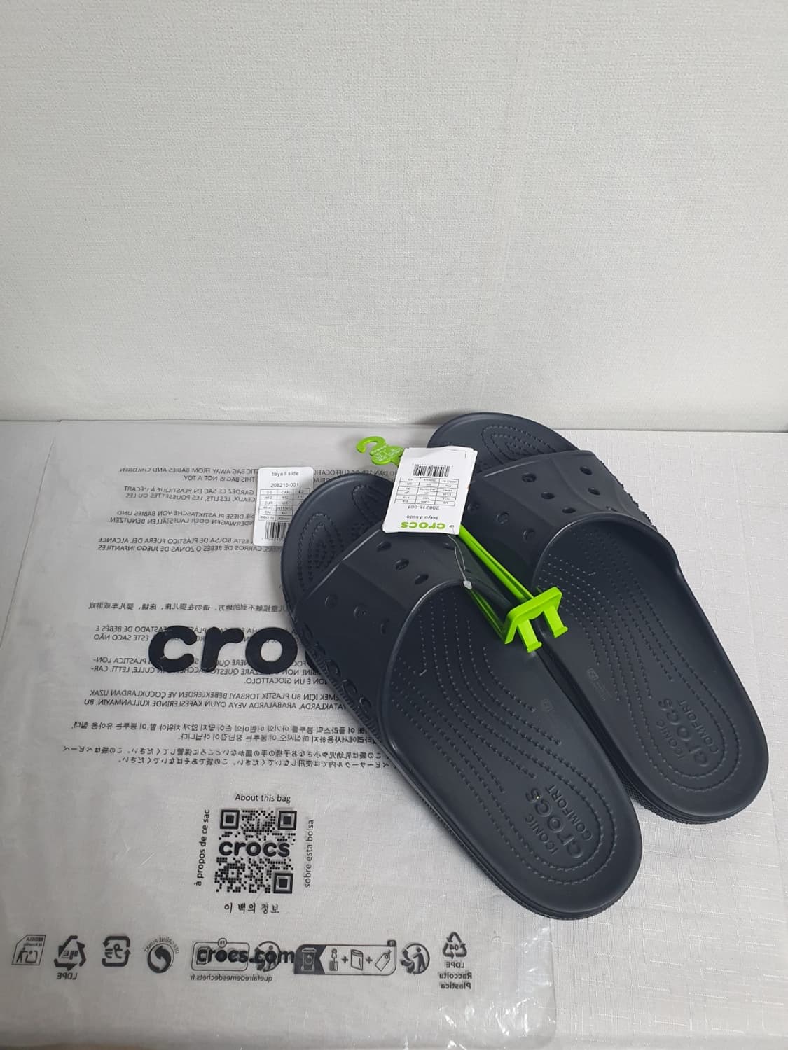 크록스 바야2 슬라이드 블랙 300mm 빅사이즈 새상품 슬리퍼 상품이미지1