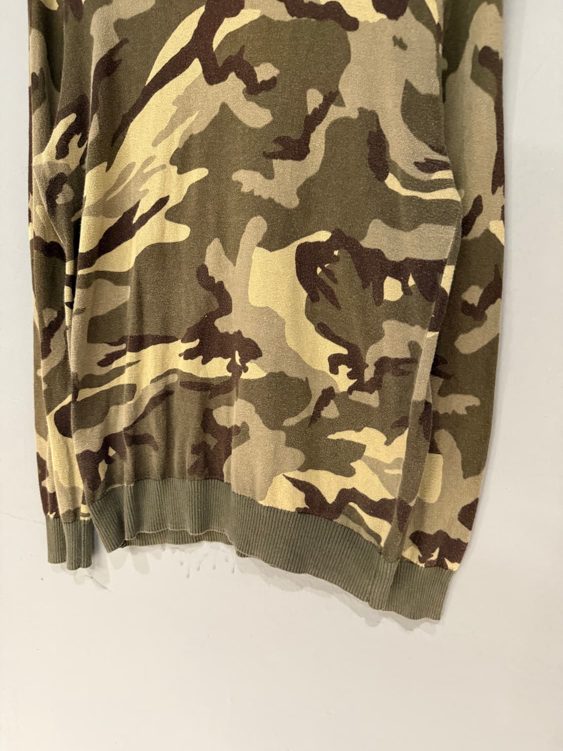 camouflage pattern knit sleeve 상품이미지6