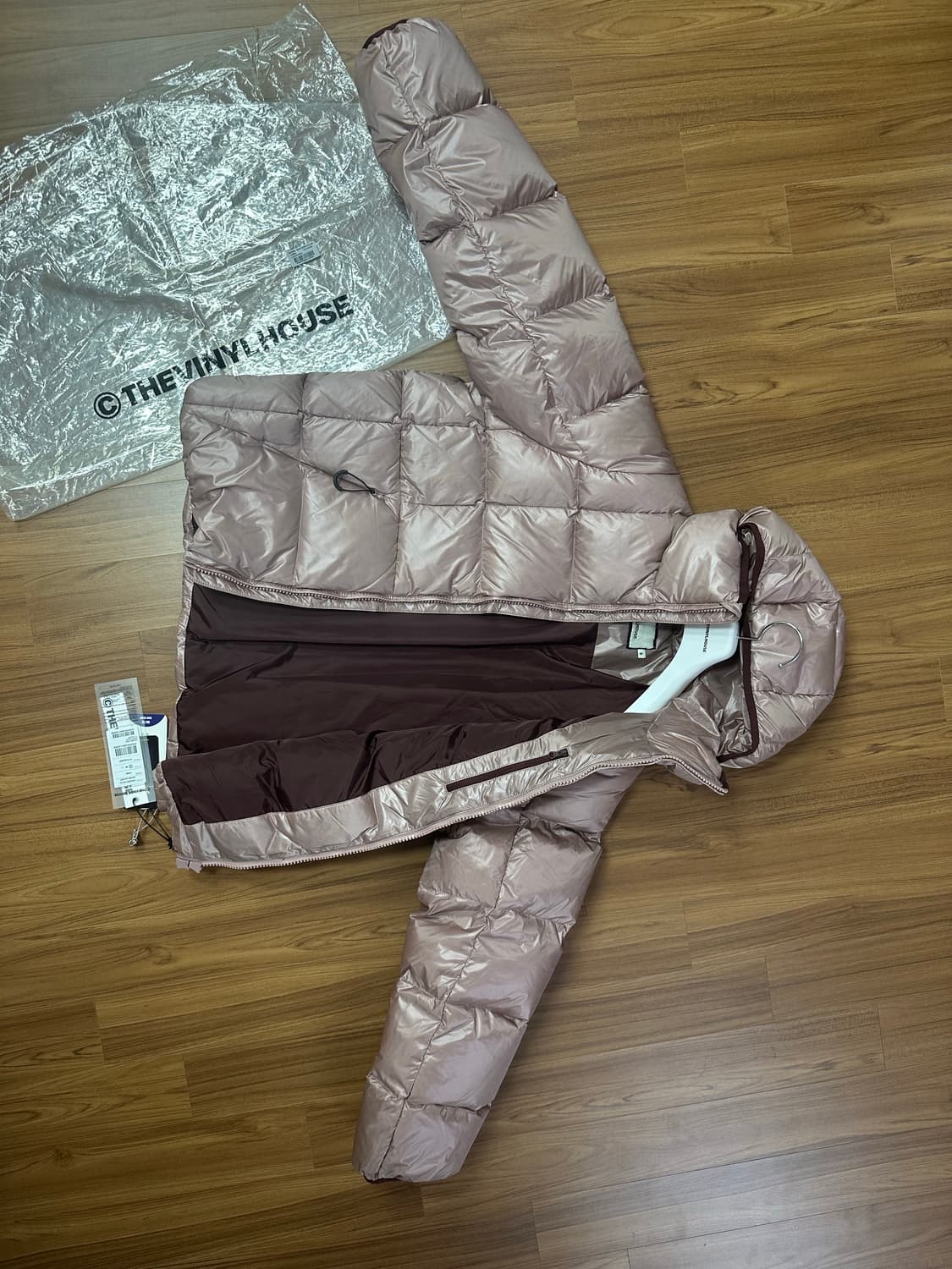 더바이닐하우스 HOODED DUCK DOWN JACKET PINK 상품이미지6