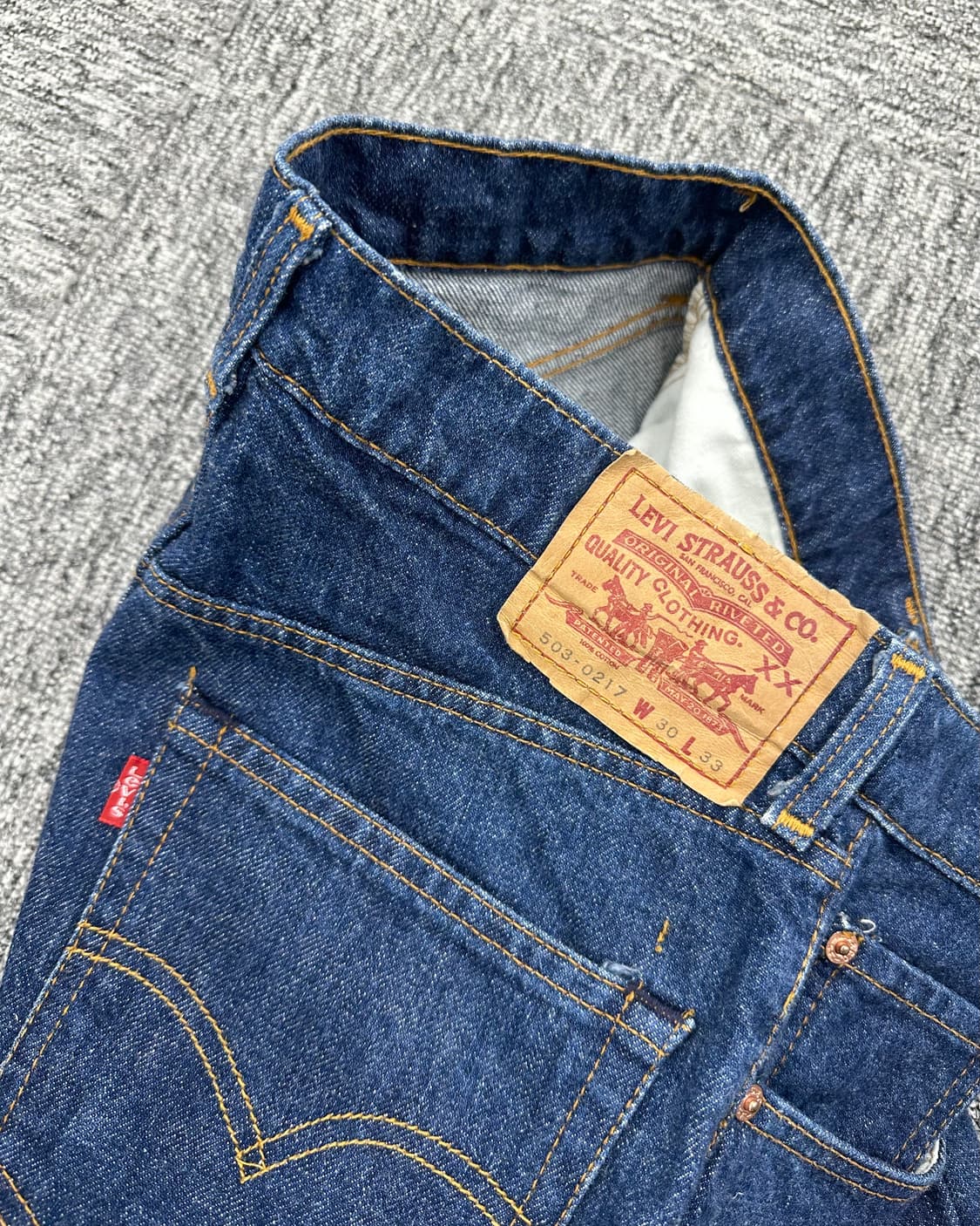 (허단36)80'S 리바이스 503-0217 진청-M1350 상품이미지6