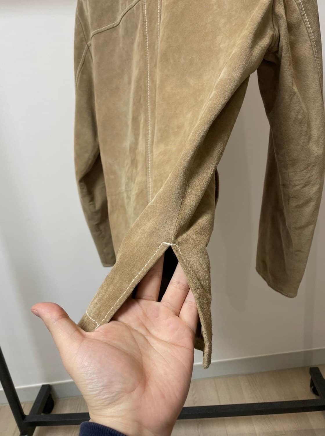 (M) 윌슨 레더 레더 스웨이드 트러커 자켓 상품이미지4