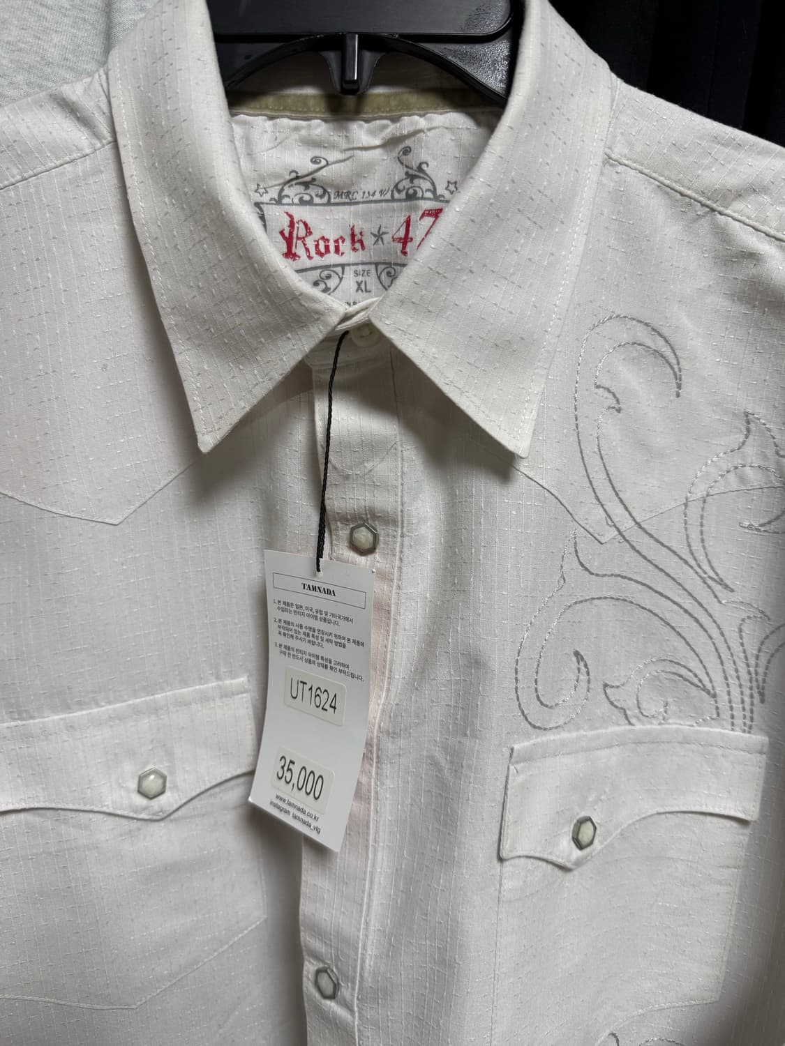 자수 포인트 빈티지 셔츠 ( 새상품 ) 상품이미지3