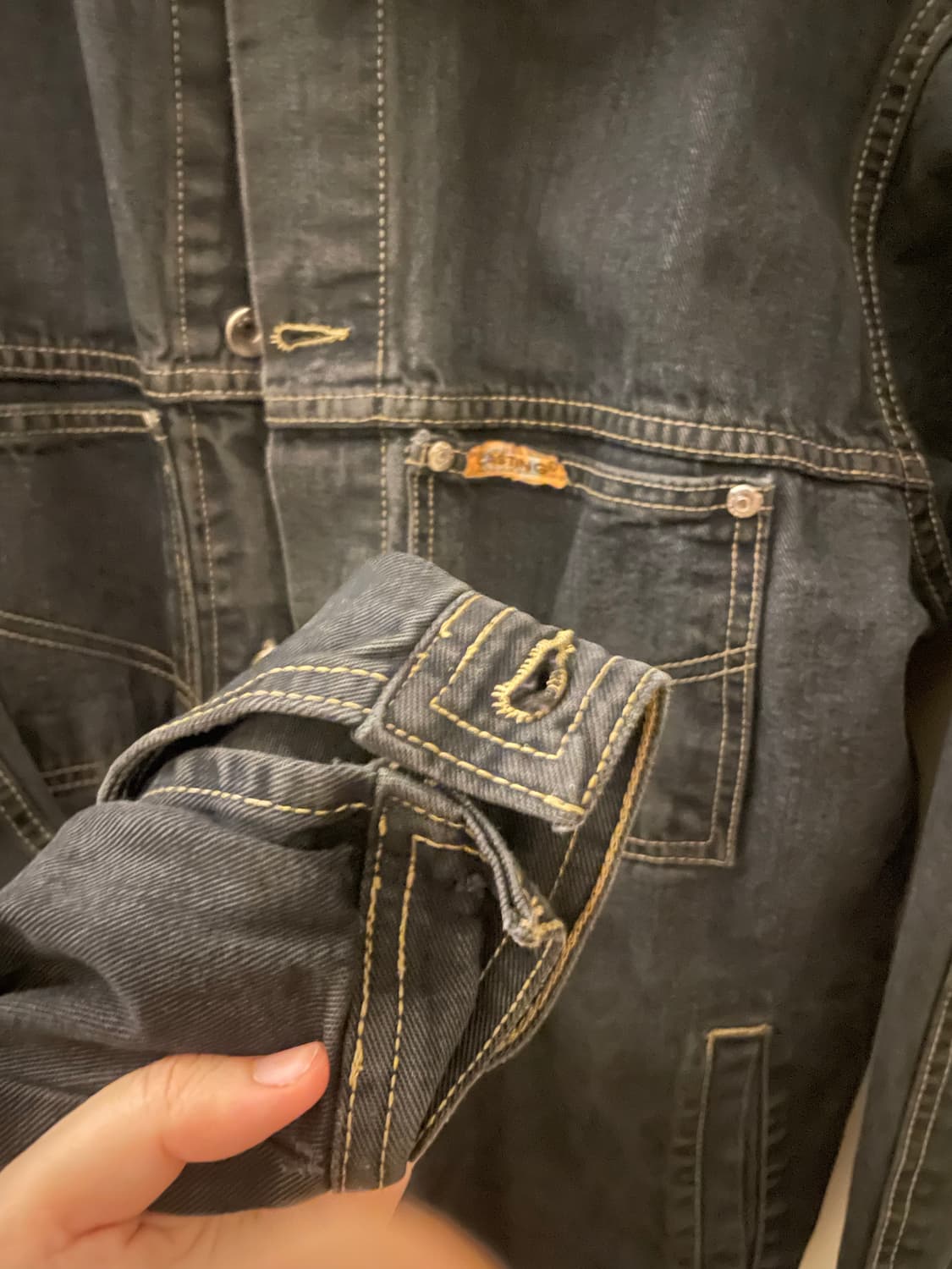 오버핏 데님 자켓 상품이미지3