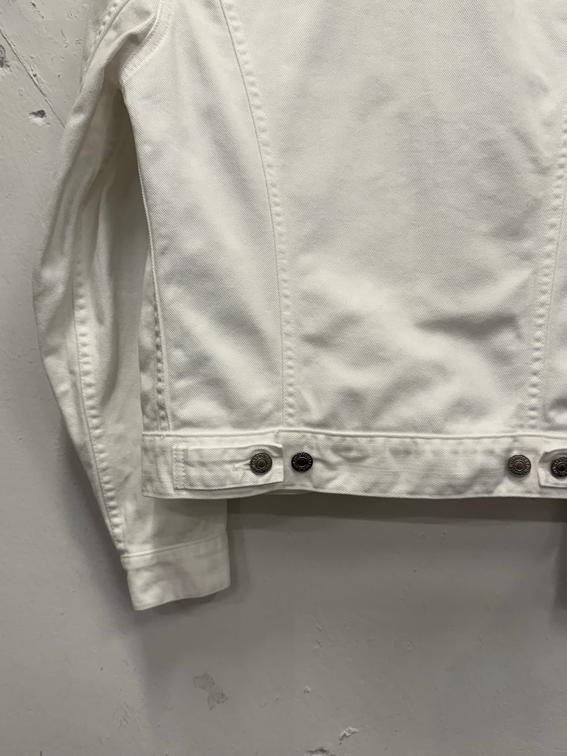 55) 90s Levi’s 리바이스 White Denim Trucker 상품이미지7