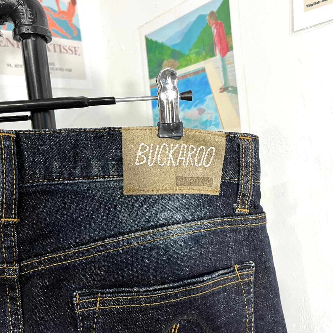 버카루 데미지 펑크 데님팬츠 상품이미지4