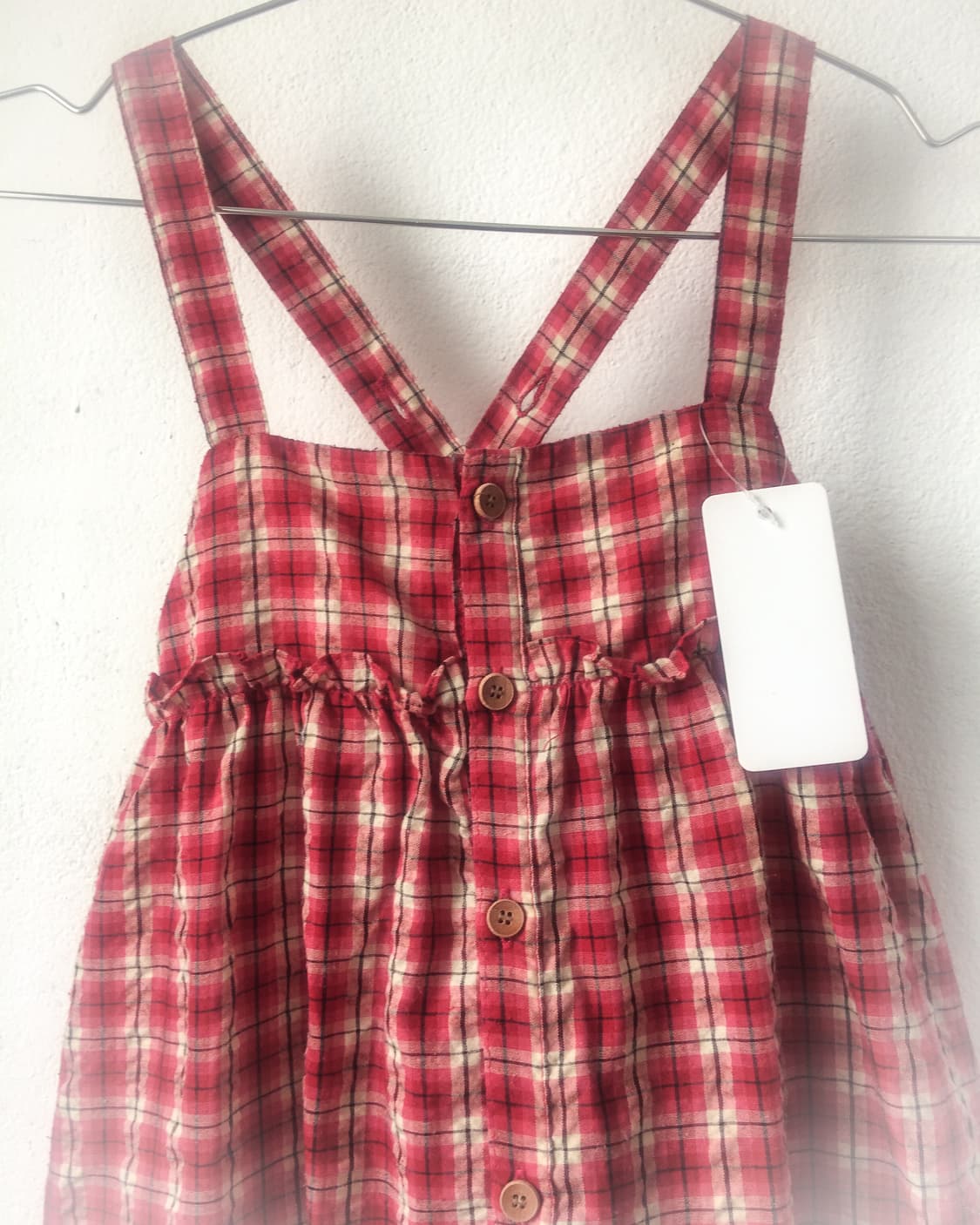 Check pattern sleeveless onepiece 상품이미지3