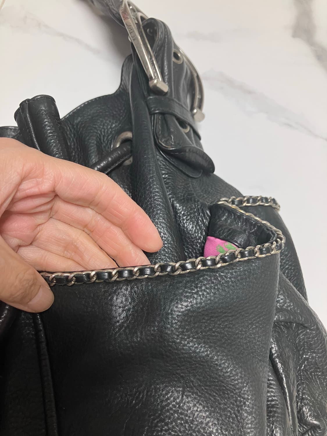 Y2K 갸루 빈티지 가방 홀스빗 웨스턴 버클 숄더백 상품이미지4