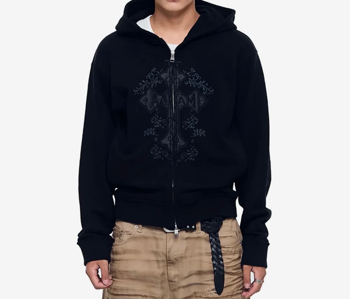 아캄 크로스 후드집업 2사이즈 상품이미지2