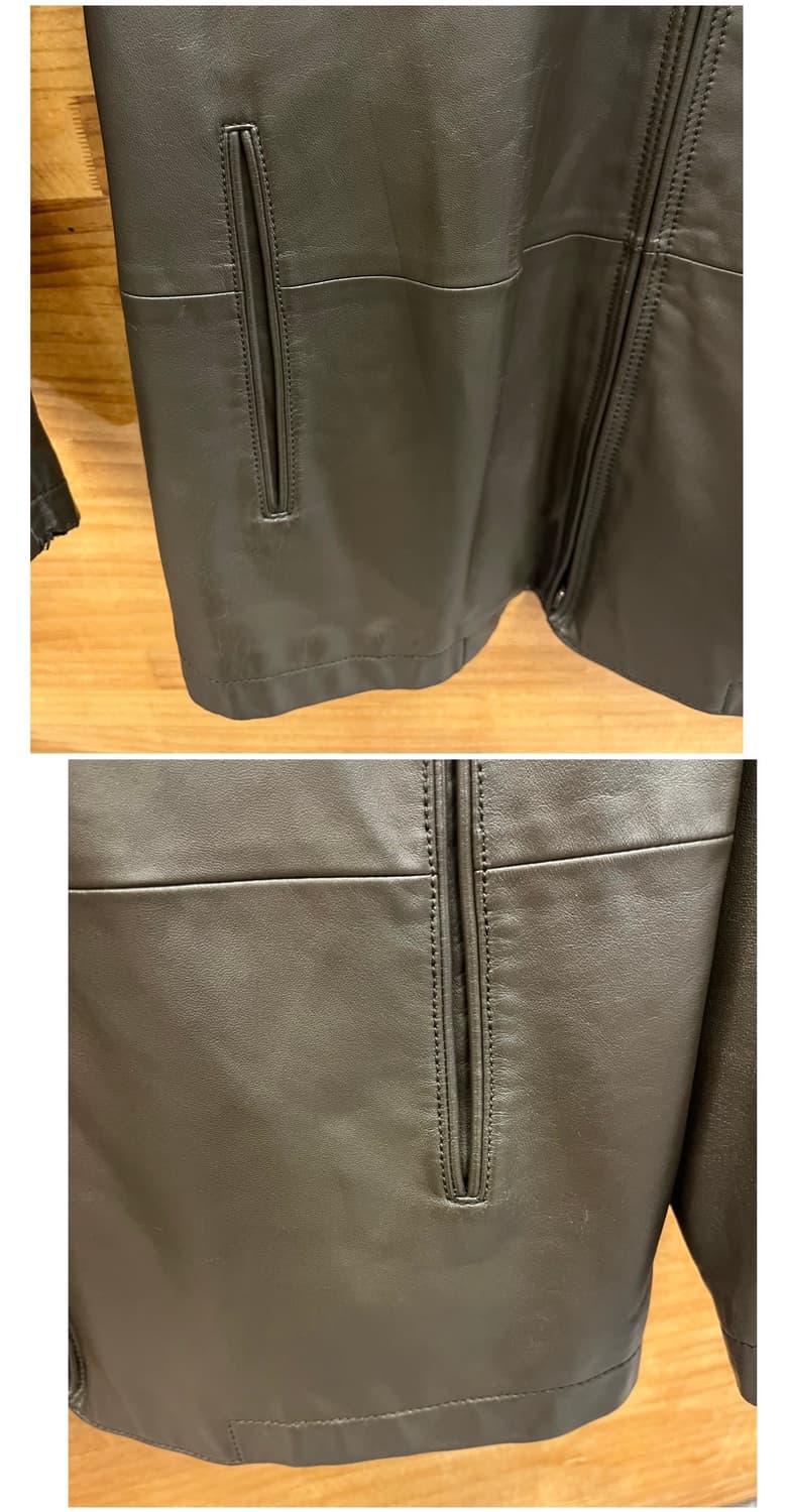 DKNY 양가죽 레더 자켓 딥브라운 M #csz4116 상품이미지5