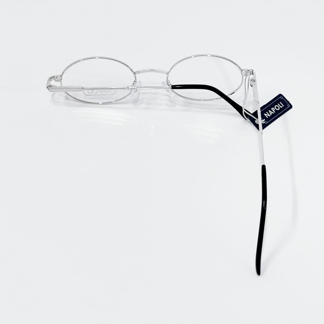 NAPOLI 실버 오벌 메탈 데드스탁 빈티지안경 상품이미지3