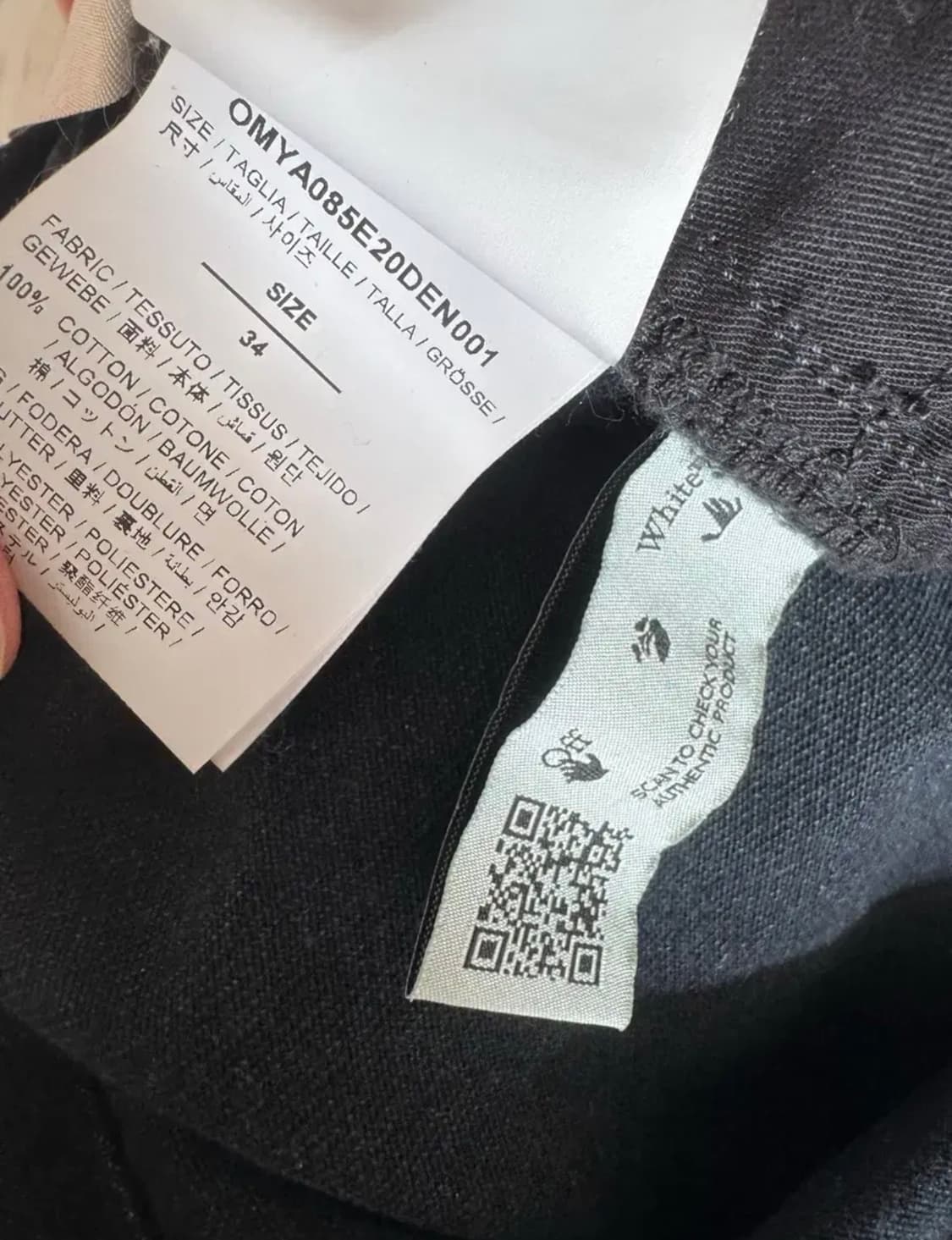 오프화이트 다이애고날 슬림 진 34 청바지 상품이미지9