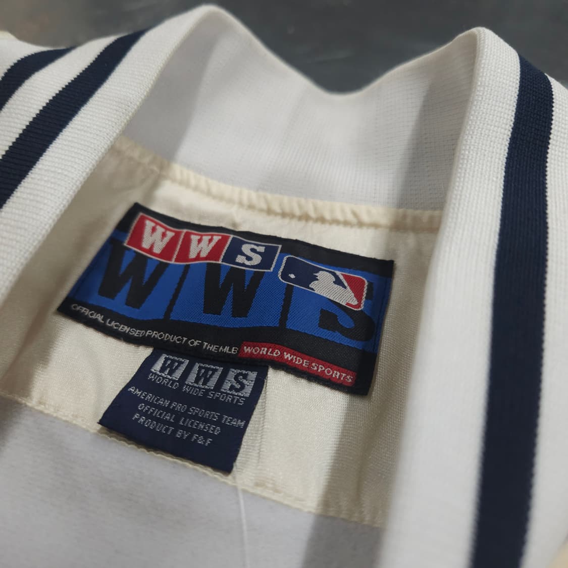 MLB WWS LA 다저스 빅로고 사틴 바시티 자켓 (L) 상품이미지8