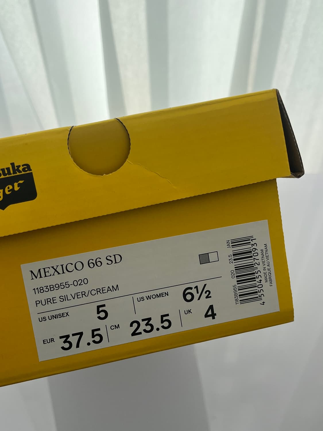 [235/새상품] 오니츠카타이거 멕시코66 sd 퓨어실버 상품이미지5