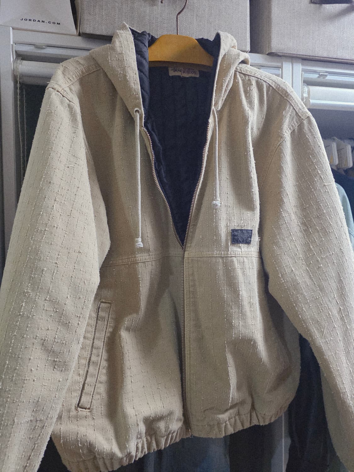 스투시 퀄팅 후드 집업 상품이미지1