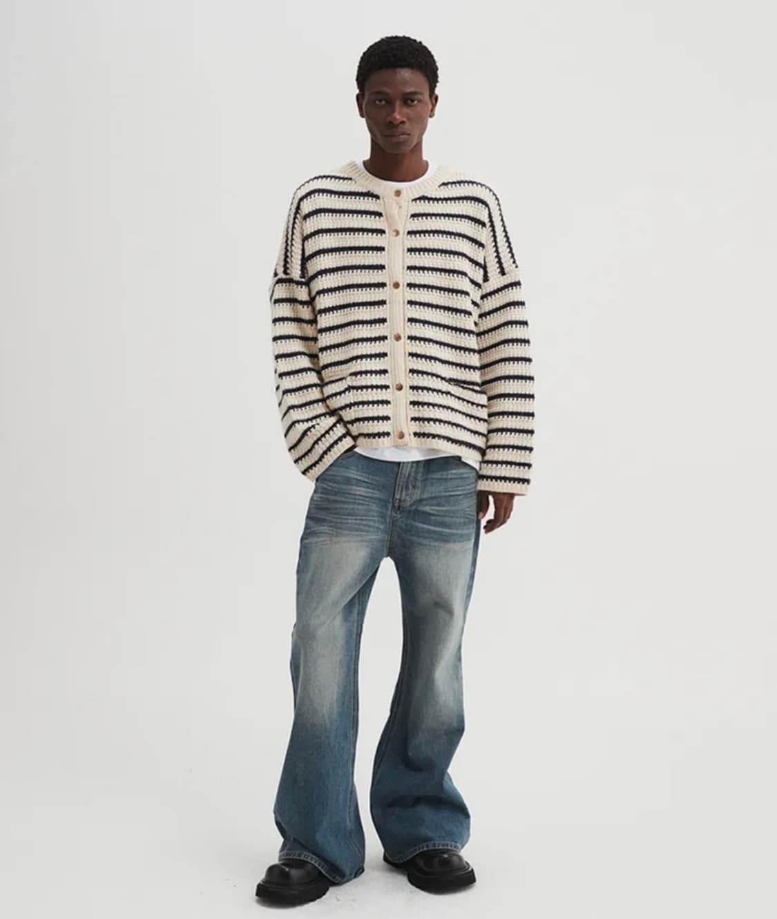 DNSR 디앤에스알 시그니처 플레어 데님 팬츠 L 상품이미지4