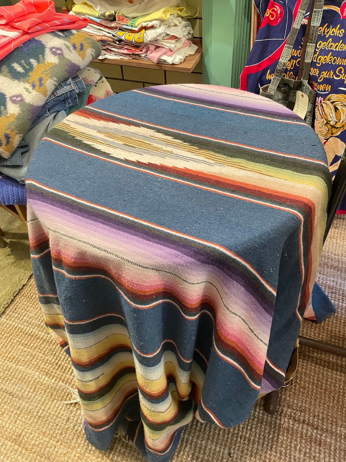 Vintage Mexican Serape Blanket / 멕시칸 사라페 상품이미지1
