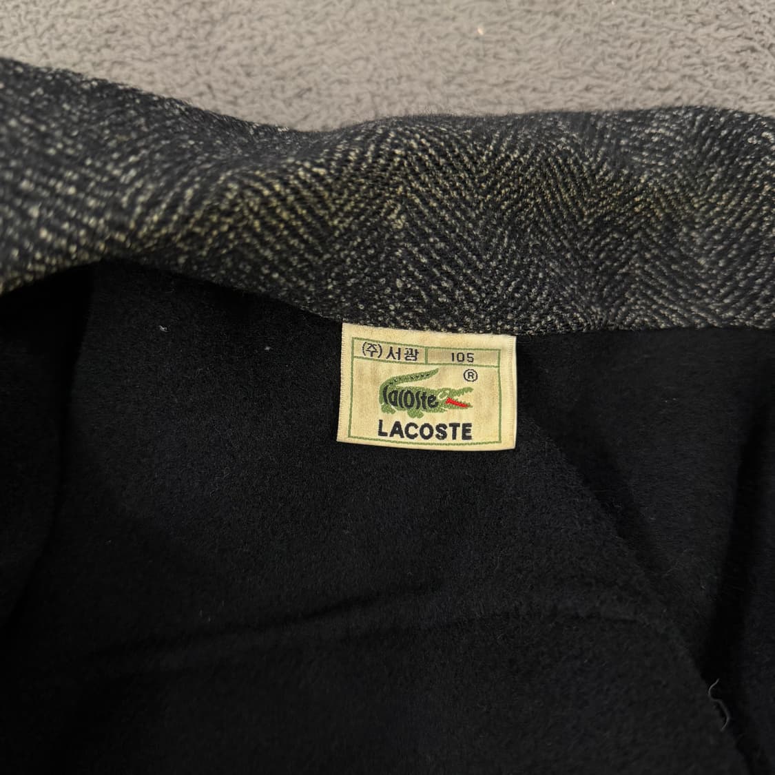 [ 정품/105 ] 라코스테 빈티지 헤링본 자켓 상품이미지5