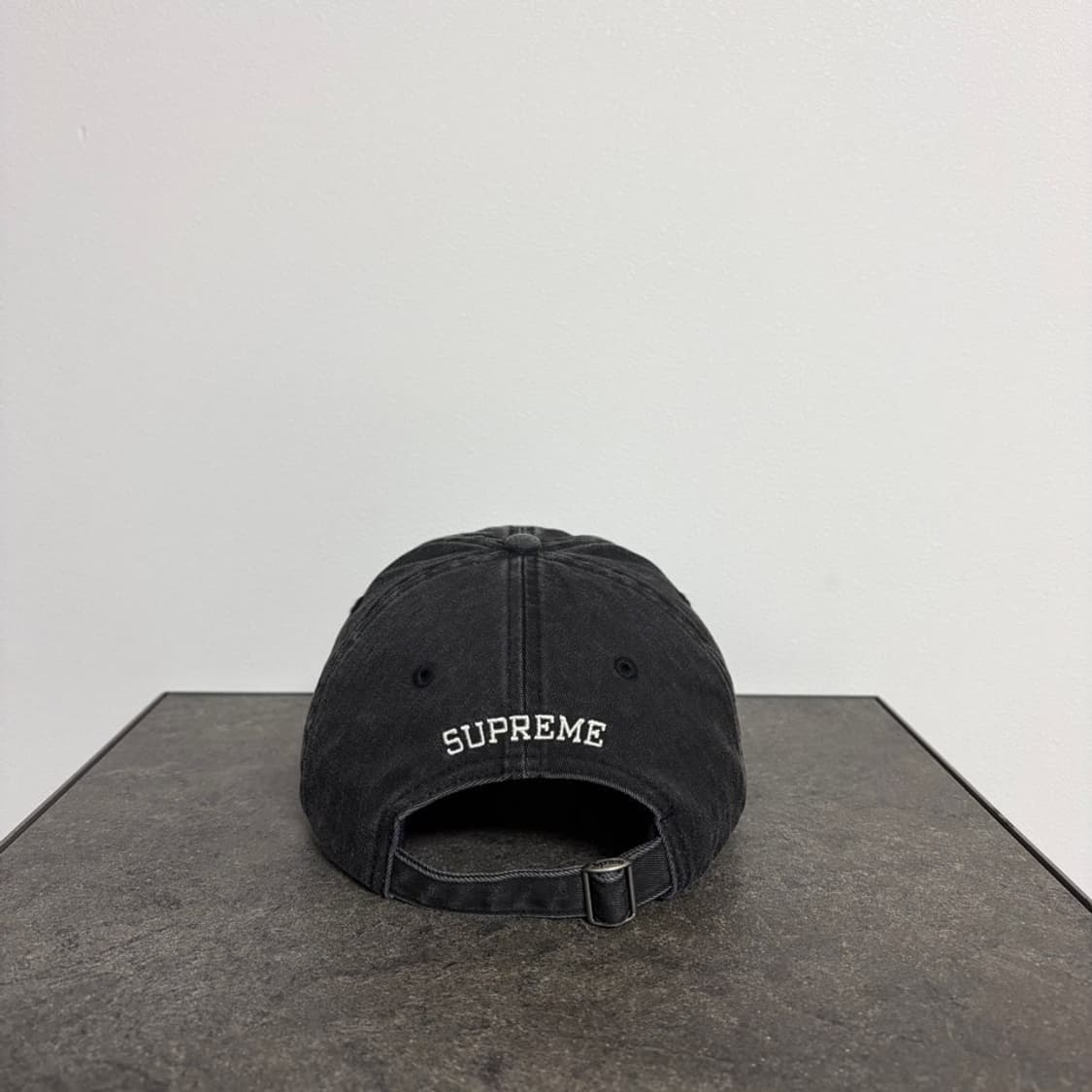 (OS) 슈프림 6패널 볼캡 모자 잭다니엘 워시드 블랙 상품이미지4
