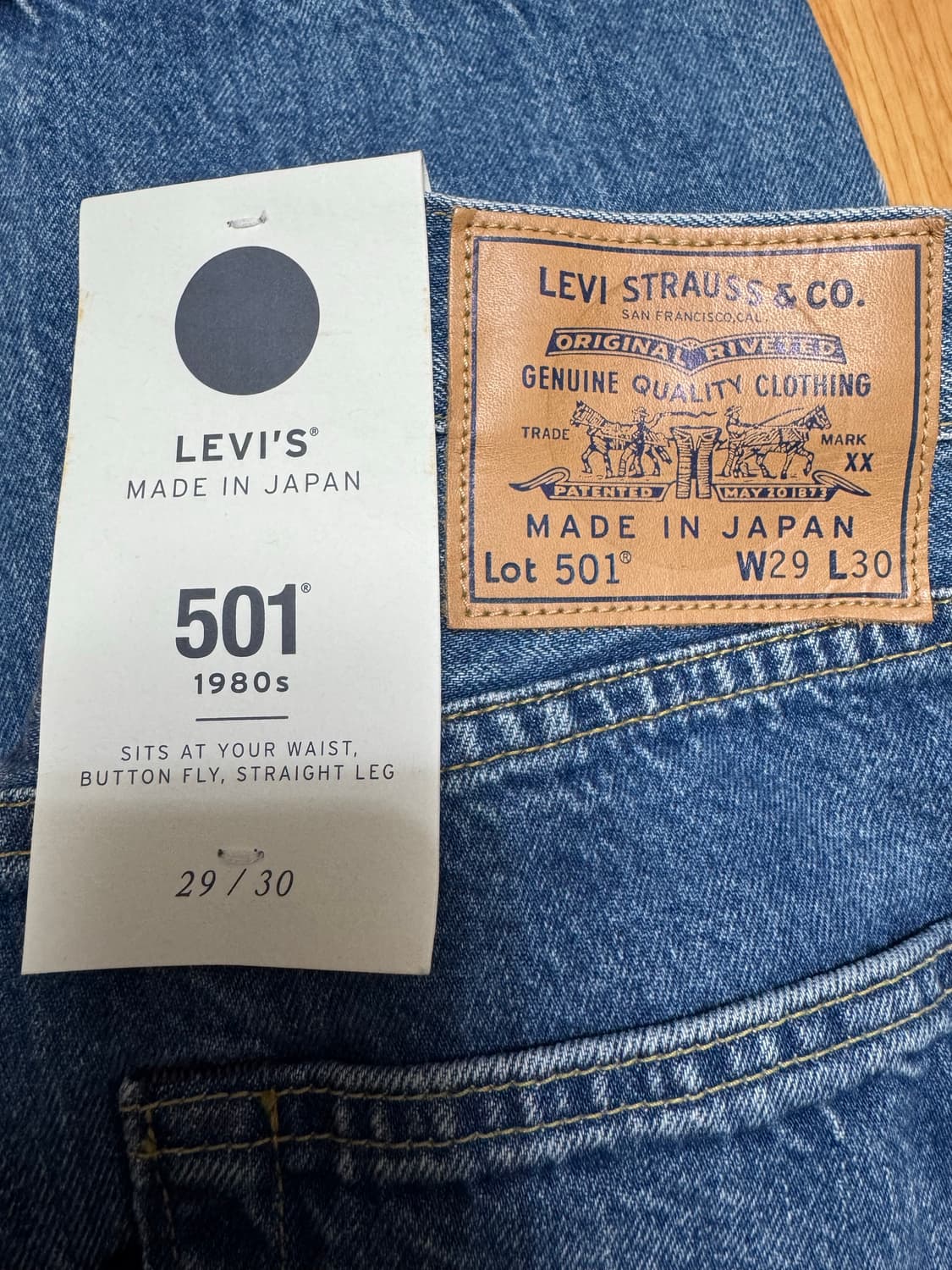 리바이스 블루탭 501 1980s 29/30 A5875-0002 상품이미지5