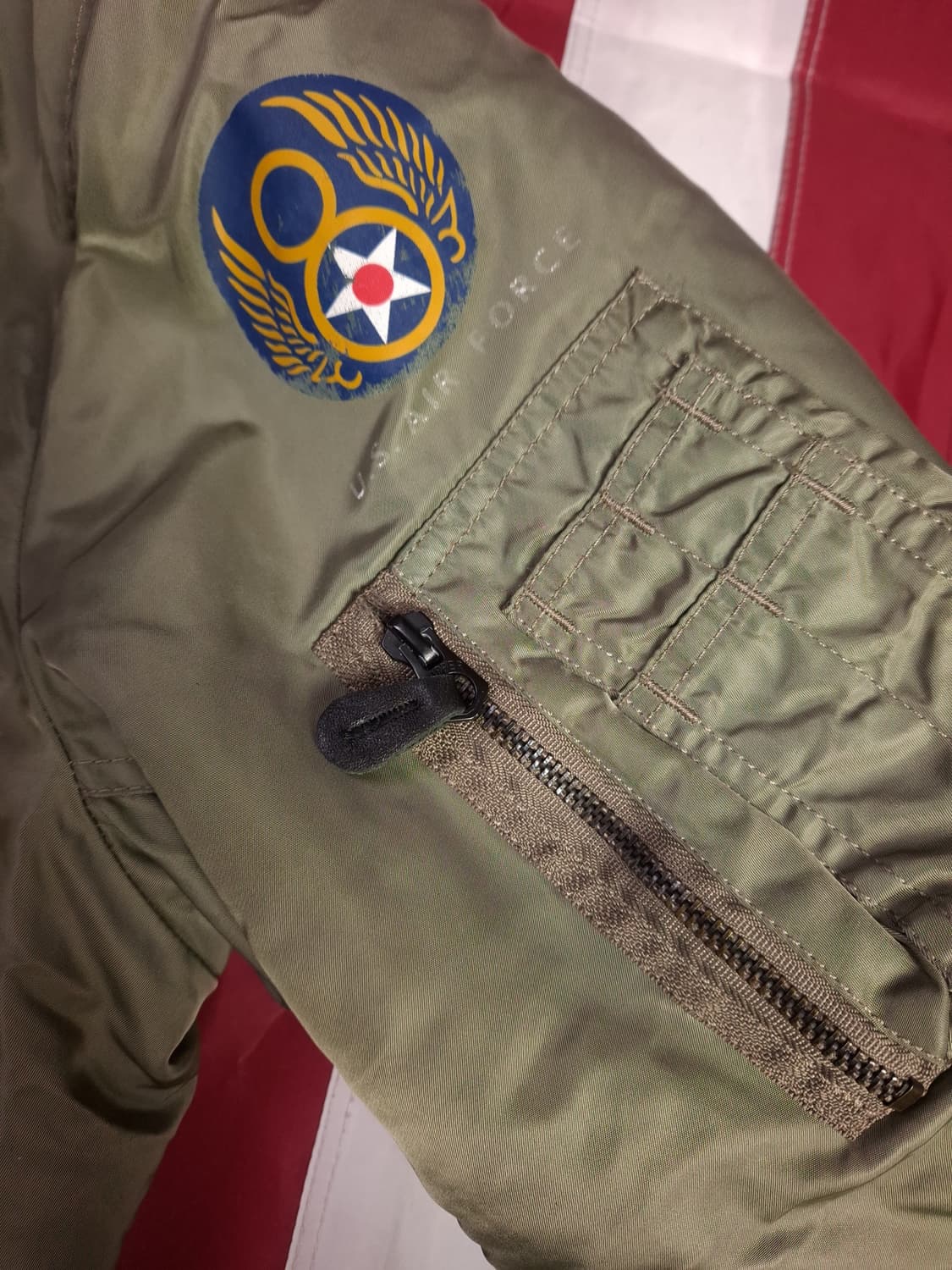 밀리터리 USA MA-1 TYPE 엠브로이드 항공자켓 상품이미지8