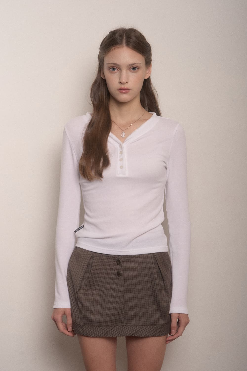 벨리아르 데이지 롱슬리브 헨리넥프릴레이스 상품이미지3