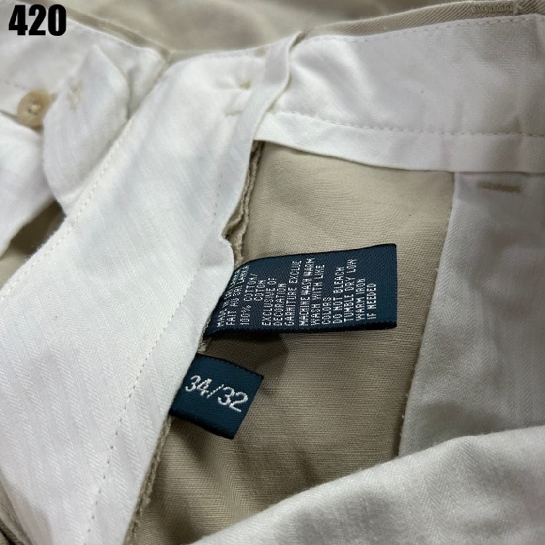 폴로 랄프로렌 베이지 면바지  상품이미지3