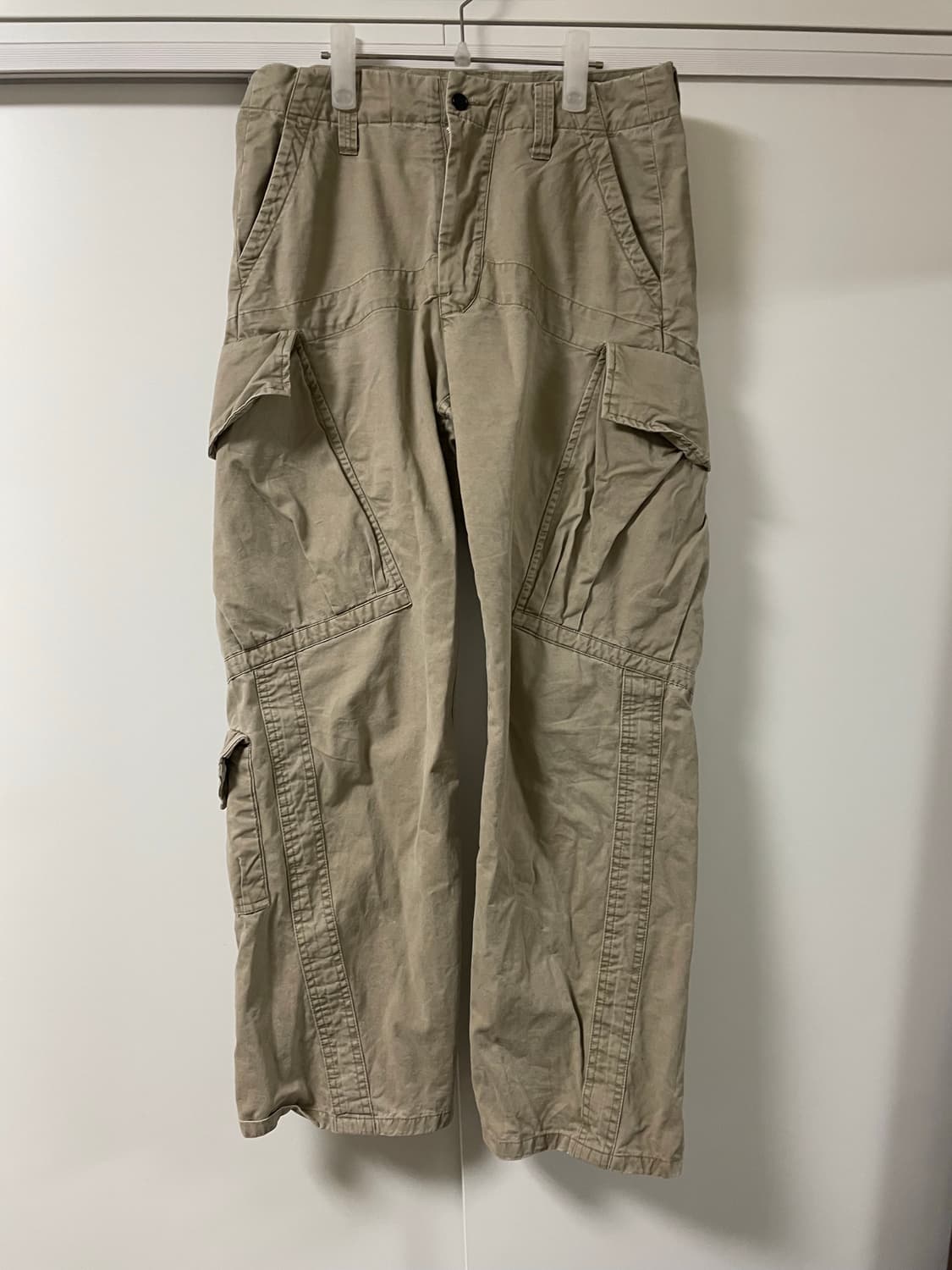 파르티멘토 빈티지워싱 패널드 카고팬츠 베이지 상품이미지5