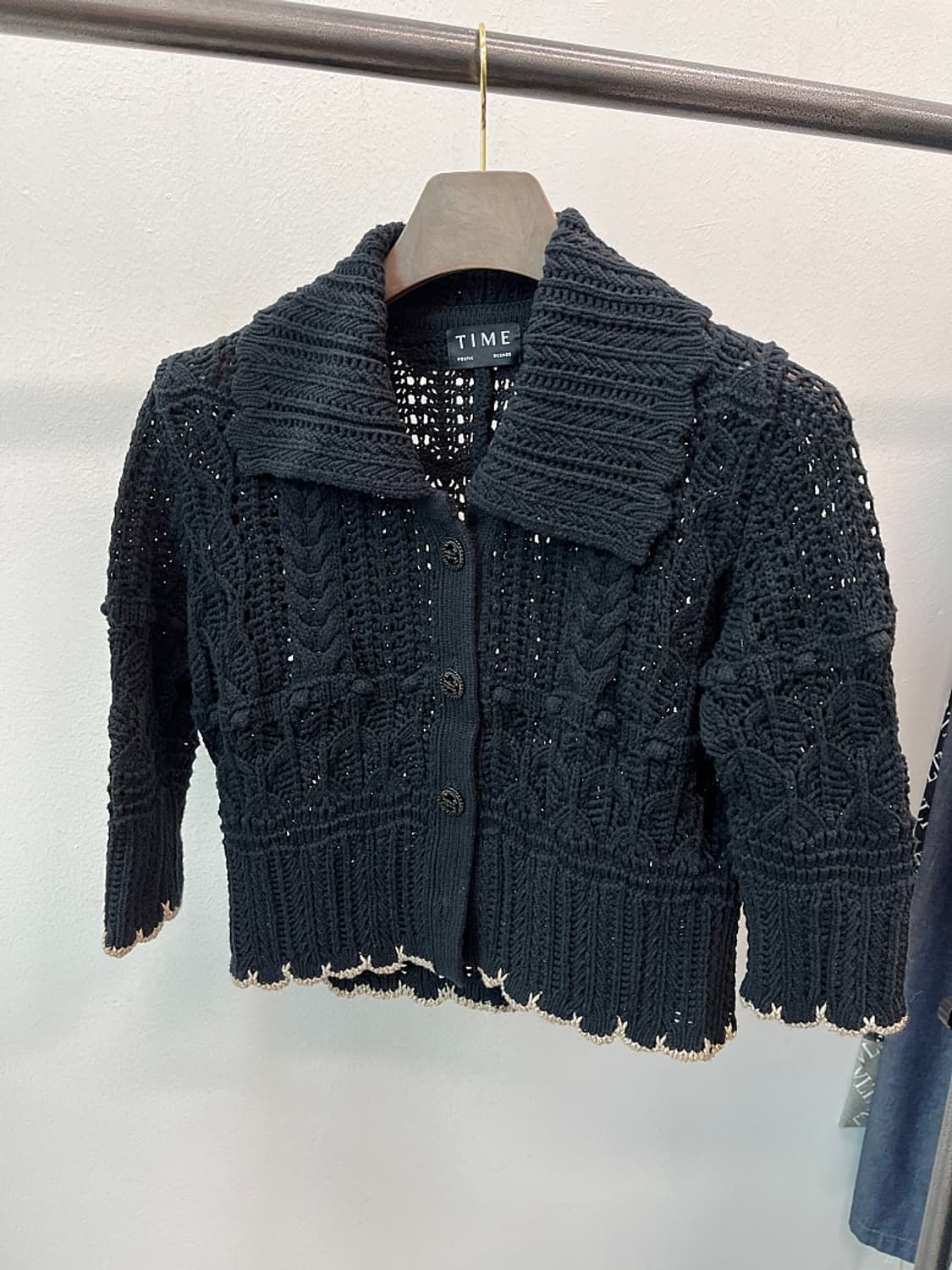 여) 타임 크롭 니트 가디건  상품이미지2