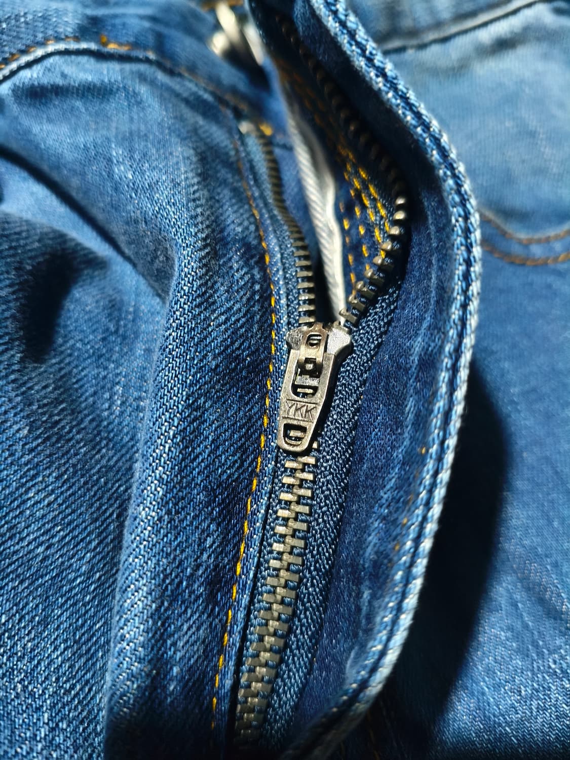 워시드 웨이비 데님 팬츠 M(30~32) 새상품  남여공용 와이드 플레어 상품이미지6