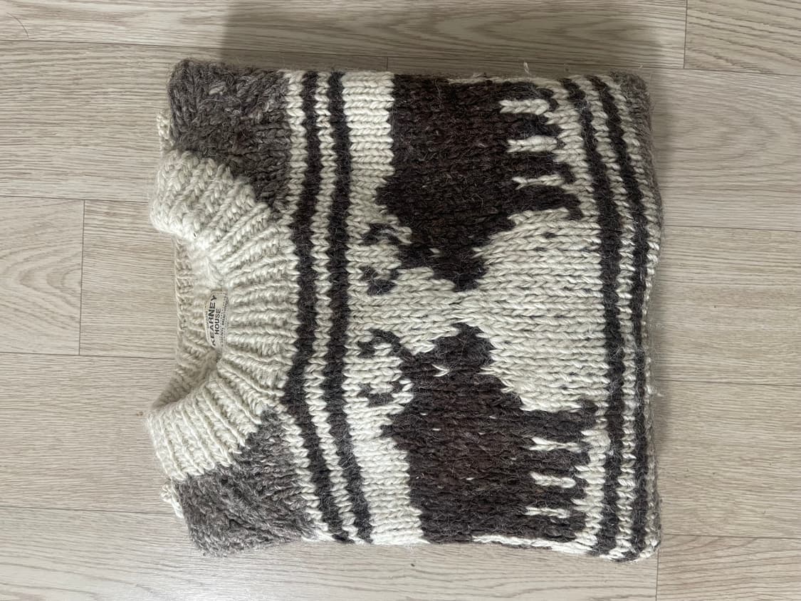 노르딕 무스 패턴 니트 상품이미지5