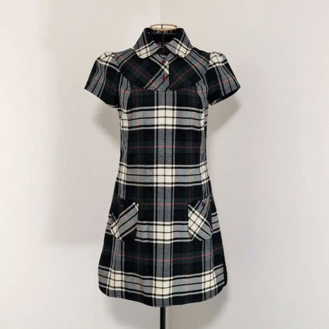 사사키노조미 체크 원피스 2000s 갸루 상품이미지3