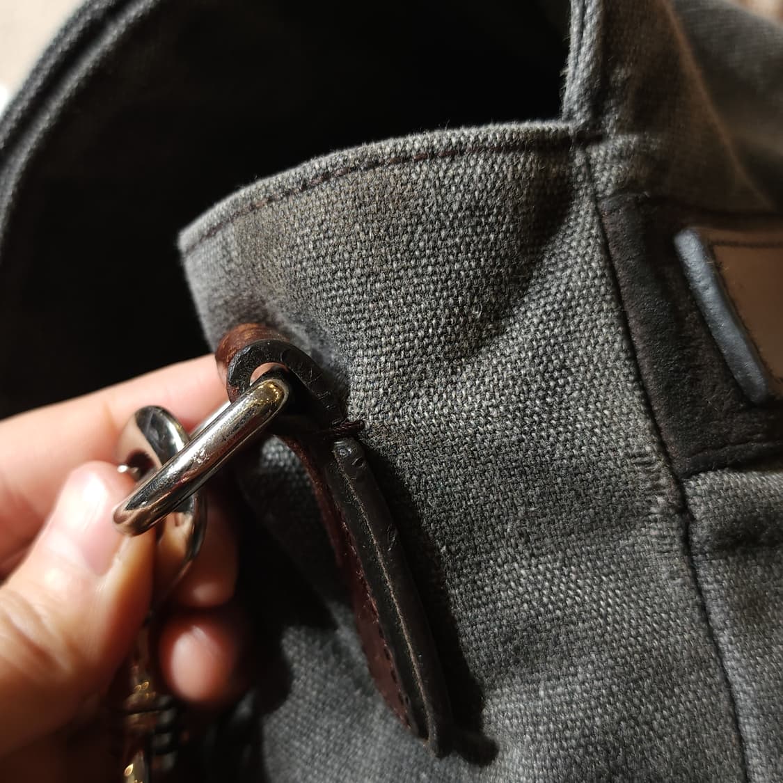 00년대 돌체앤가바나 캔버스 레더 메신져백 크로스백 상품이미지5