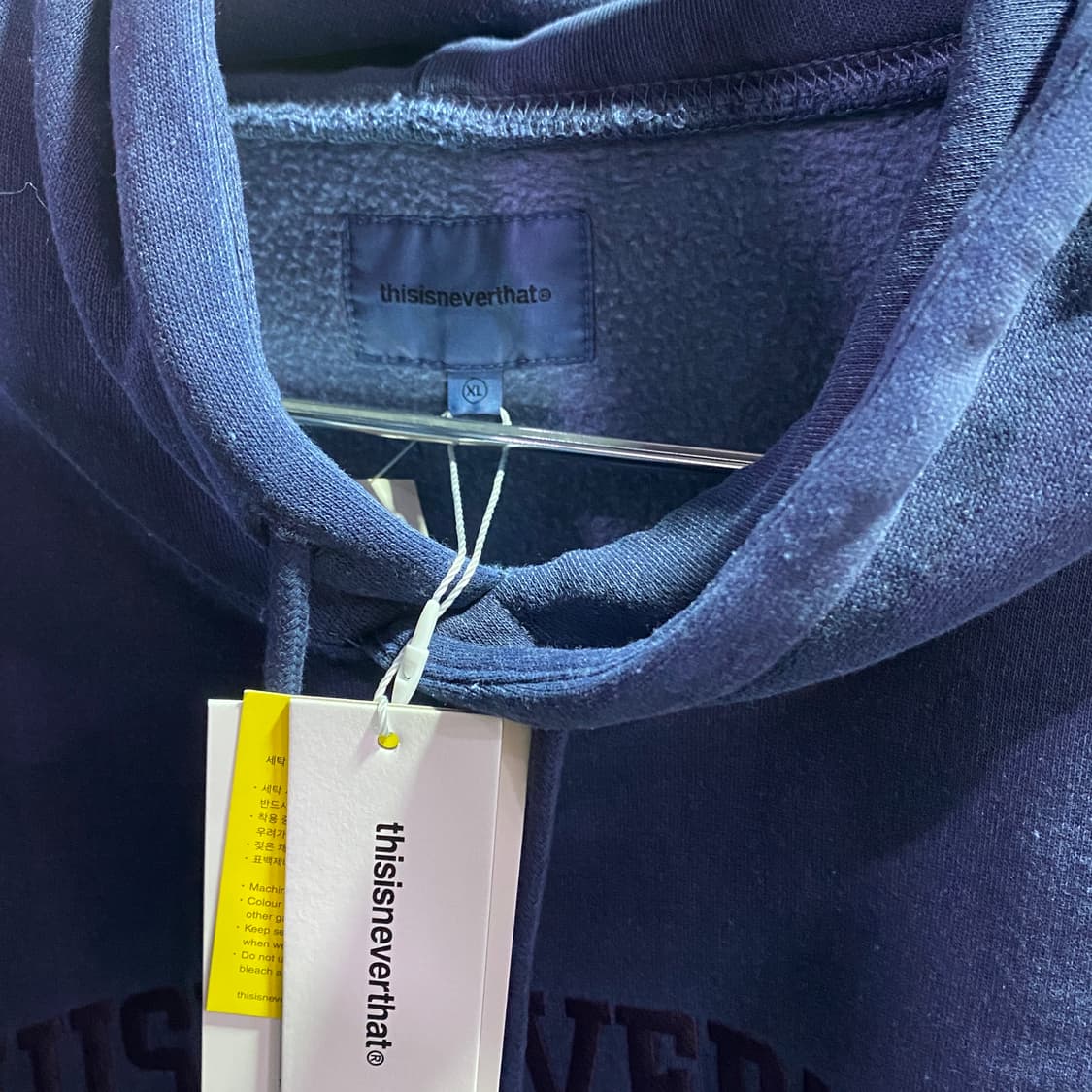 디스이즈네버댓 아치로고 네이비 후드티 B3352 상품이미지3