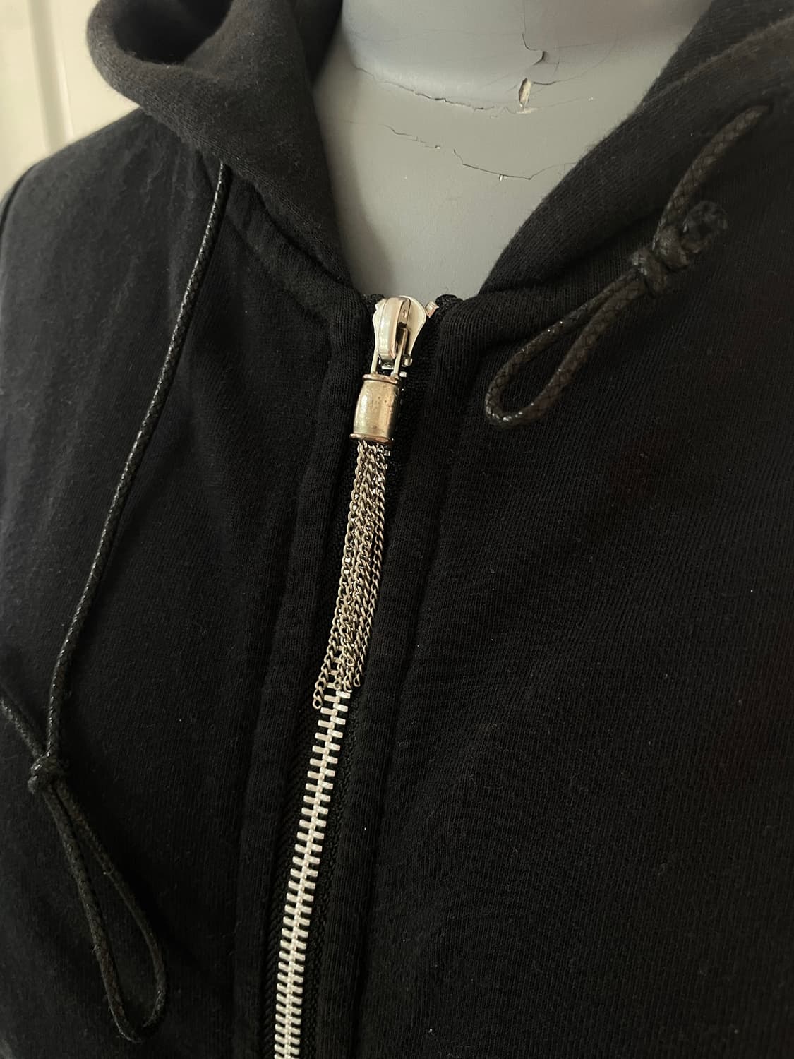 Japanes vintage black hoodie vest 상품이미지2
