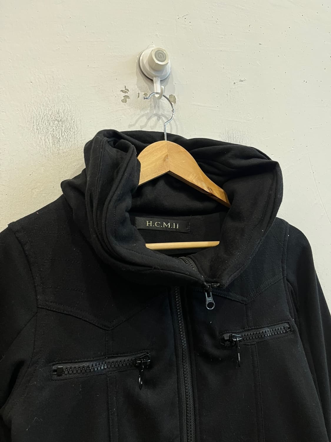 HCM II JPN 하이넥 집업 자켓 블랙 우먼즈 상품이미지2