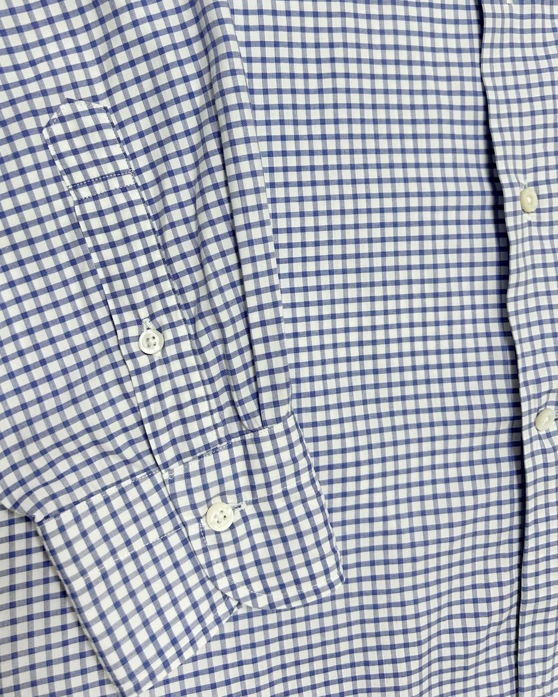 (M-L)페어팩스 면 100% 깅엄 체크 롱슬리브 셔츠 16/41 상품이미지3