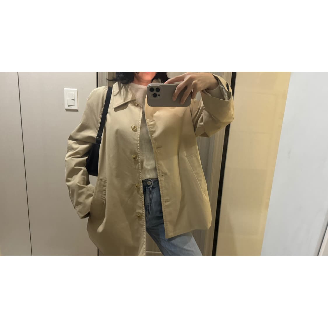 하네 발마칸 하프 트렌치 코트  베이지  상품이미지1