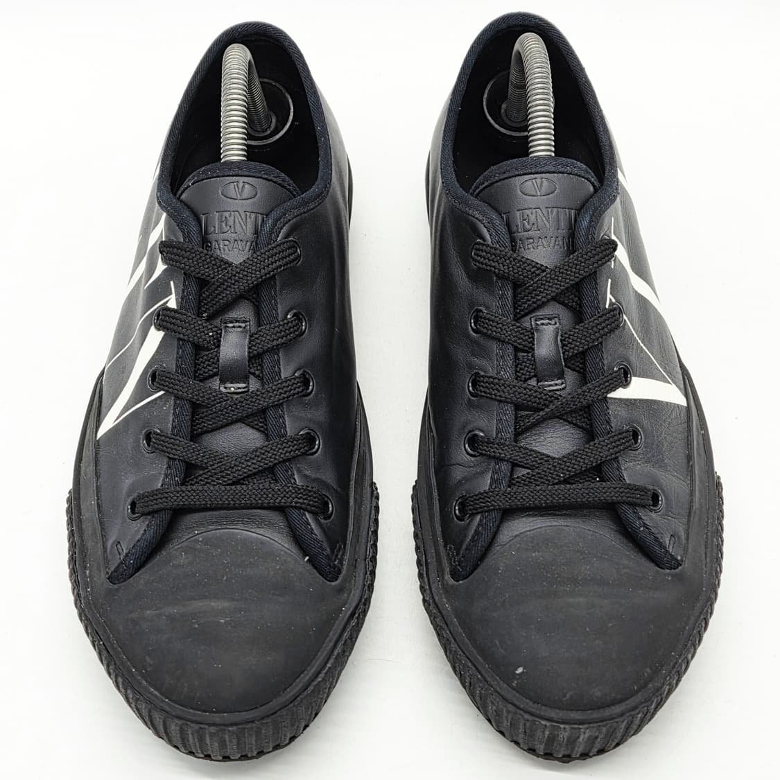  발렌티노 레더 로우탑 스니커즈 블랙 (43)   상품이미지4