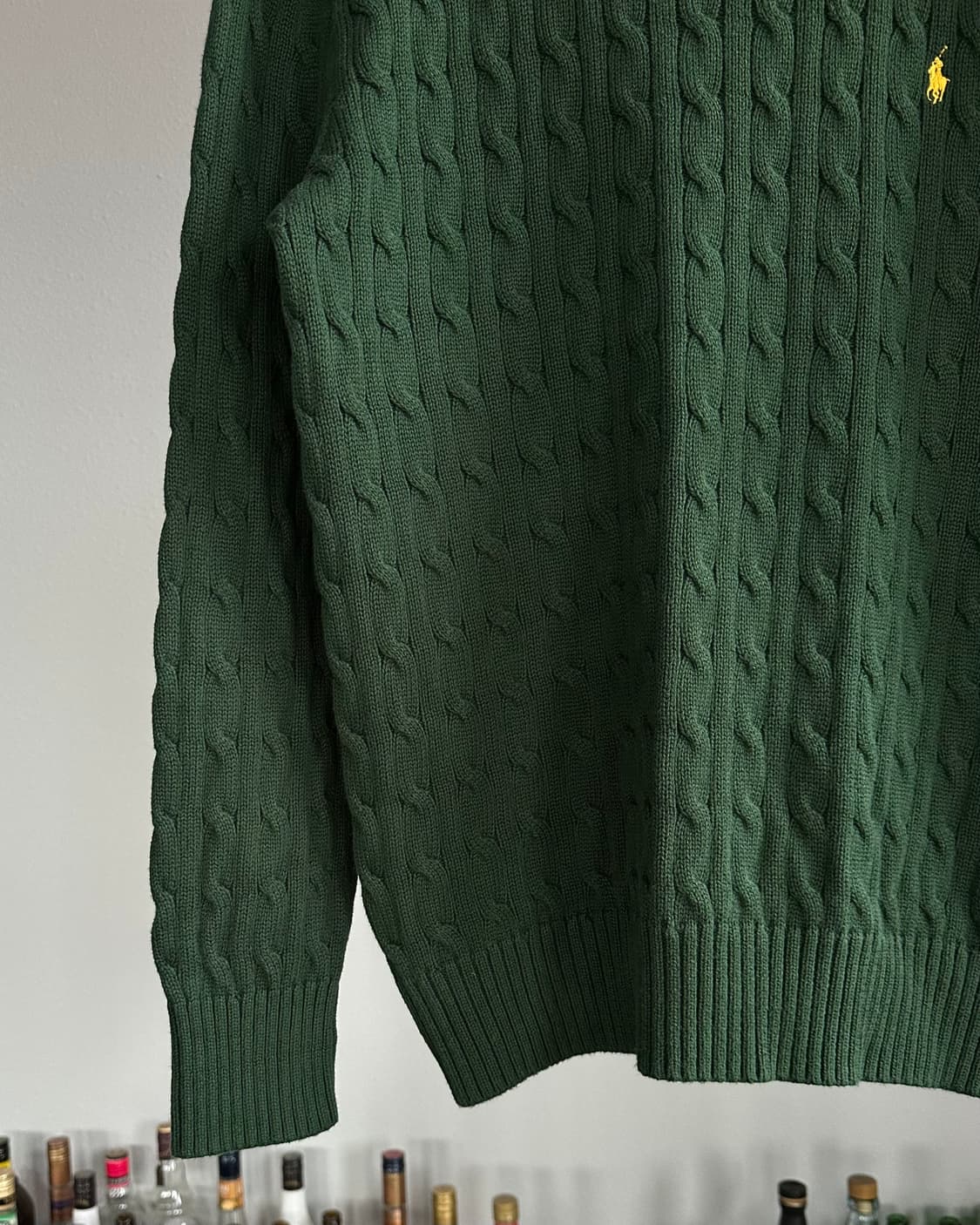 [L]폴로 랄프로렌 꽈배기 케이블 니트 그린 상품이미지4