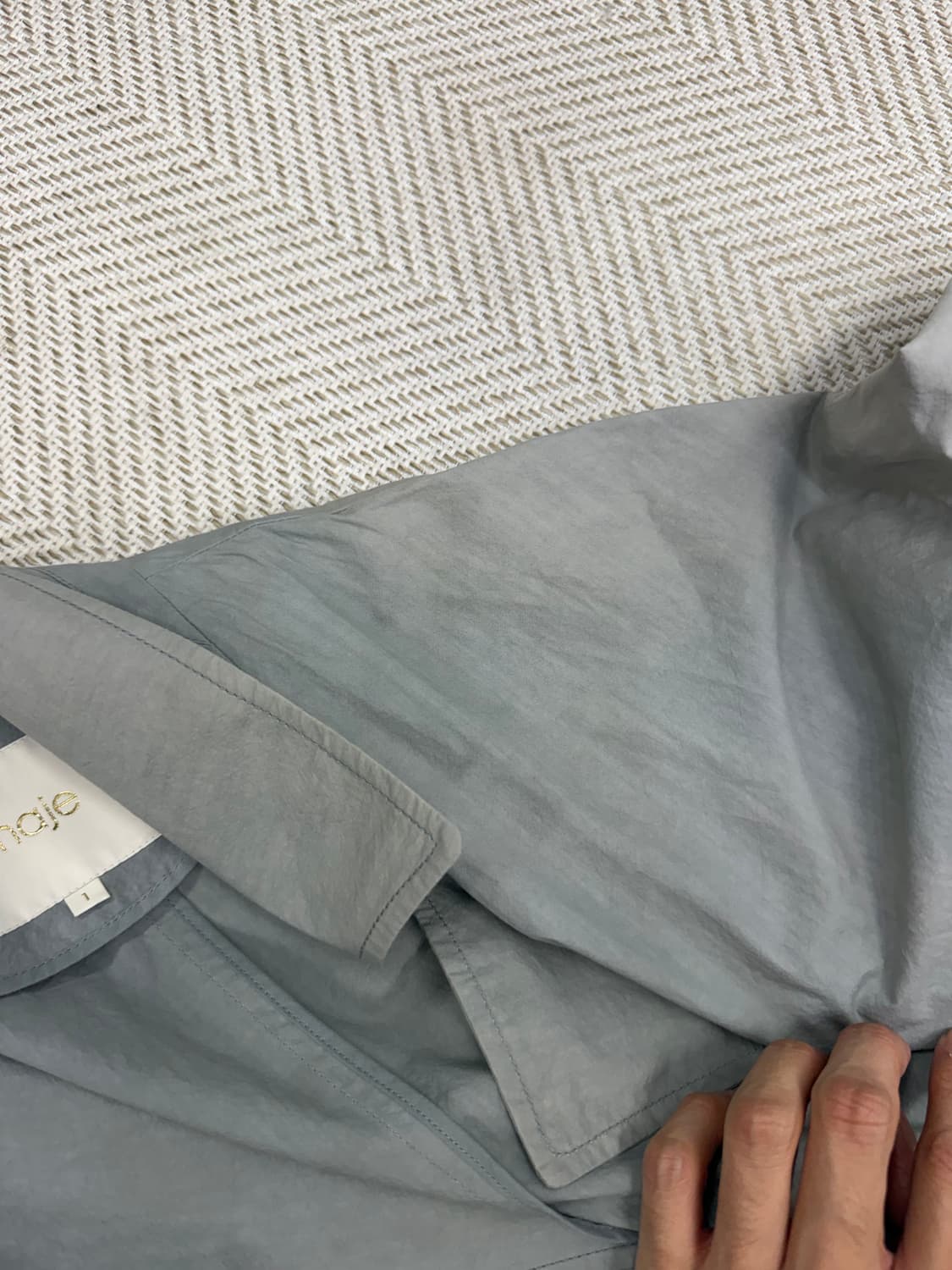 정품) 마쥬 여성 트렌치 코트 바람막이 1 상품이미지7