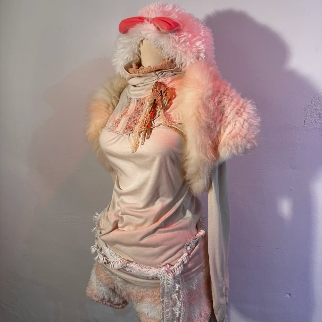 PINKY GIRLS 퍼 베스트 상품이미지2