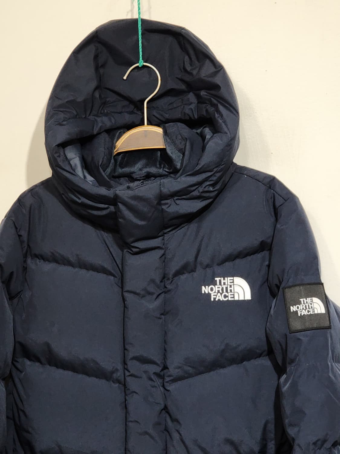 (S) 노스페이스 구스다운 롱패딩 점퍼 네이비 거위털 패딩코트  상품이미지2