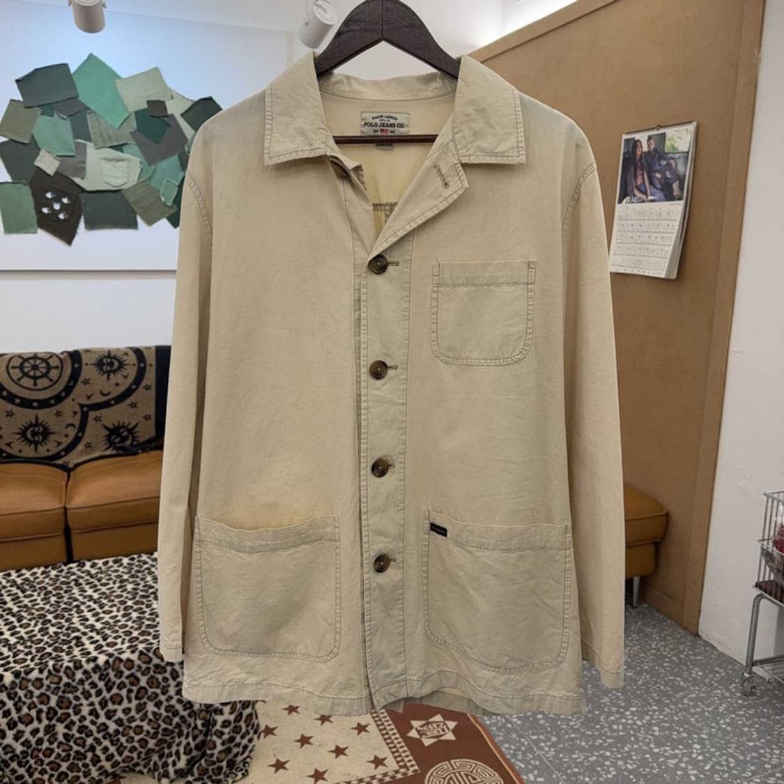 폴로 랄프로렌 진스 베이직 하프코트 셔츠 워크자켓 L C09129 상품이미지3